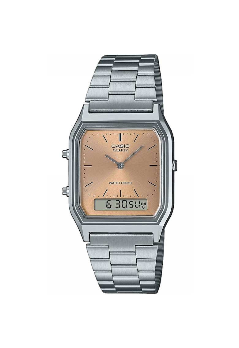 Ceas dama AQ-230A-9AMQYES Quartz Argintiu - Rose Gold