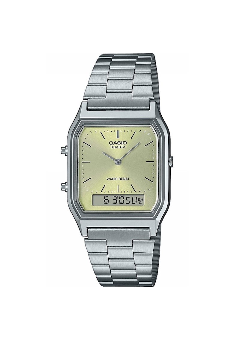 Ceas dama AQ-230A-9AMQYES Quartz Argintiu - Verde