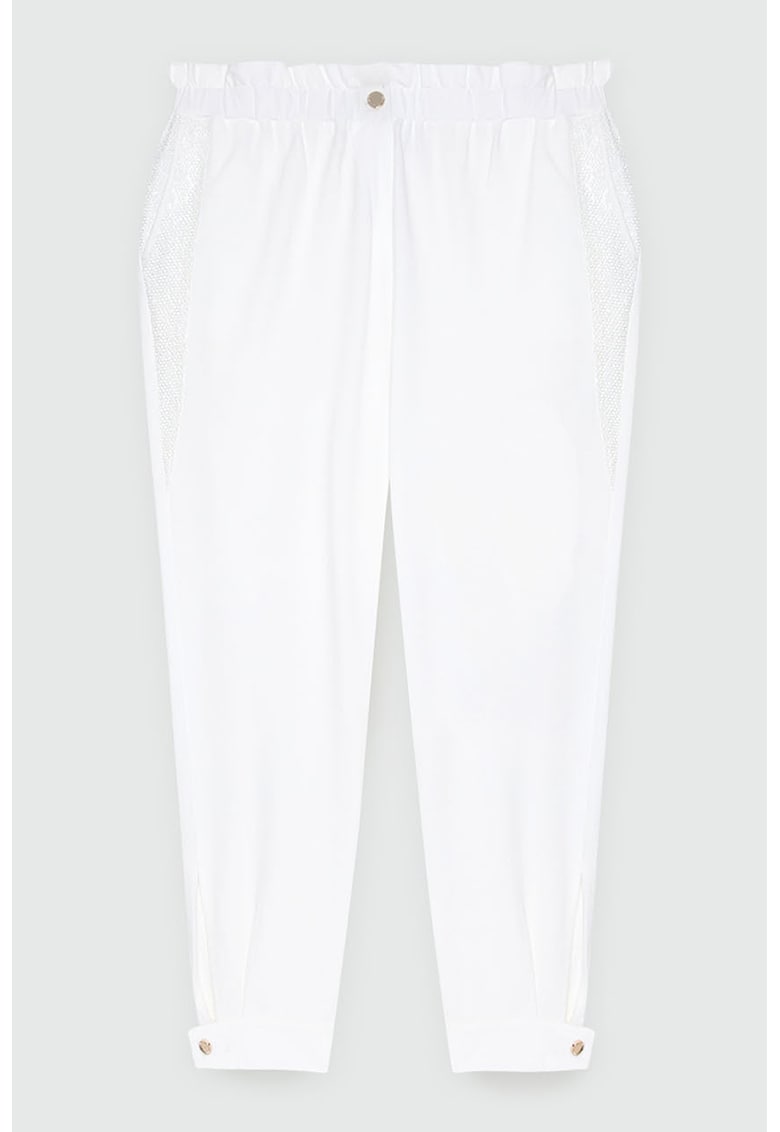 Pantaloni conici cu talie inalta