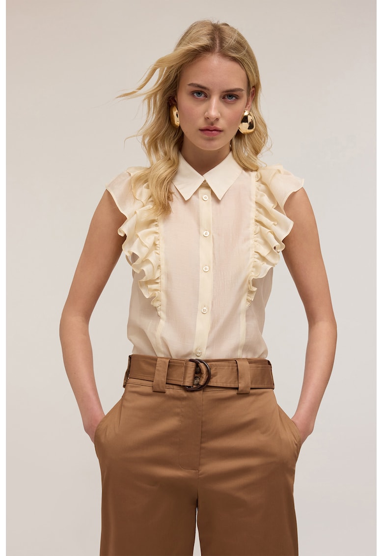 Camasa fara maneci - cu volane