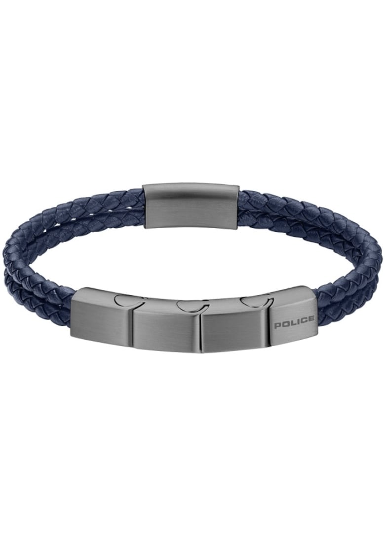 Bratara Parallel piele dubla PEAGB0039603 - Argintiu - Albastru