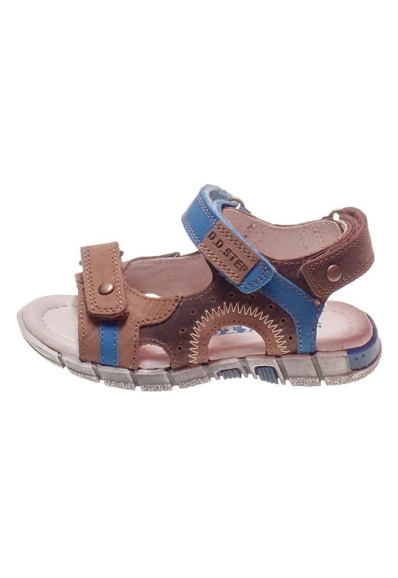 Sandale pentru Baieti - cu Scai - Flexibile - Maro cu Albastru - A039-16A - Maro