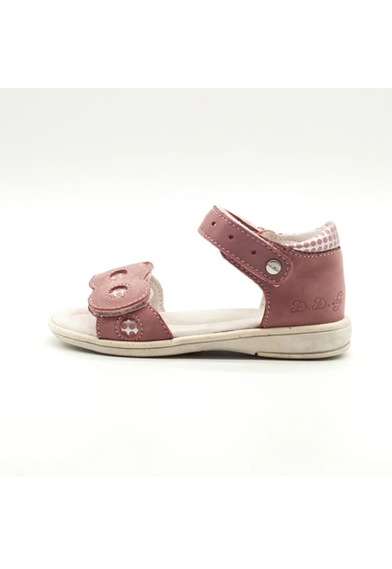 Sandale din Piele Fete - Inchise la Spate - K03-9 - Roz -