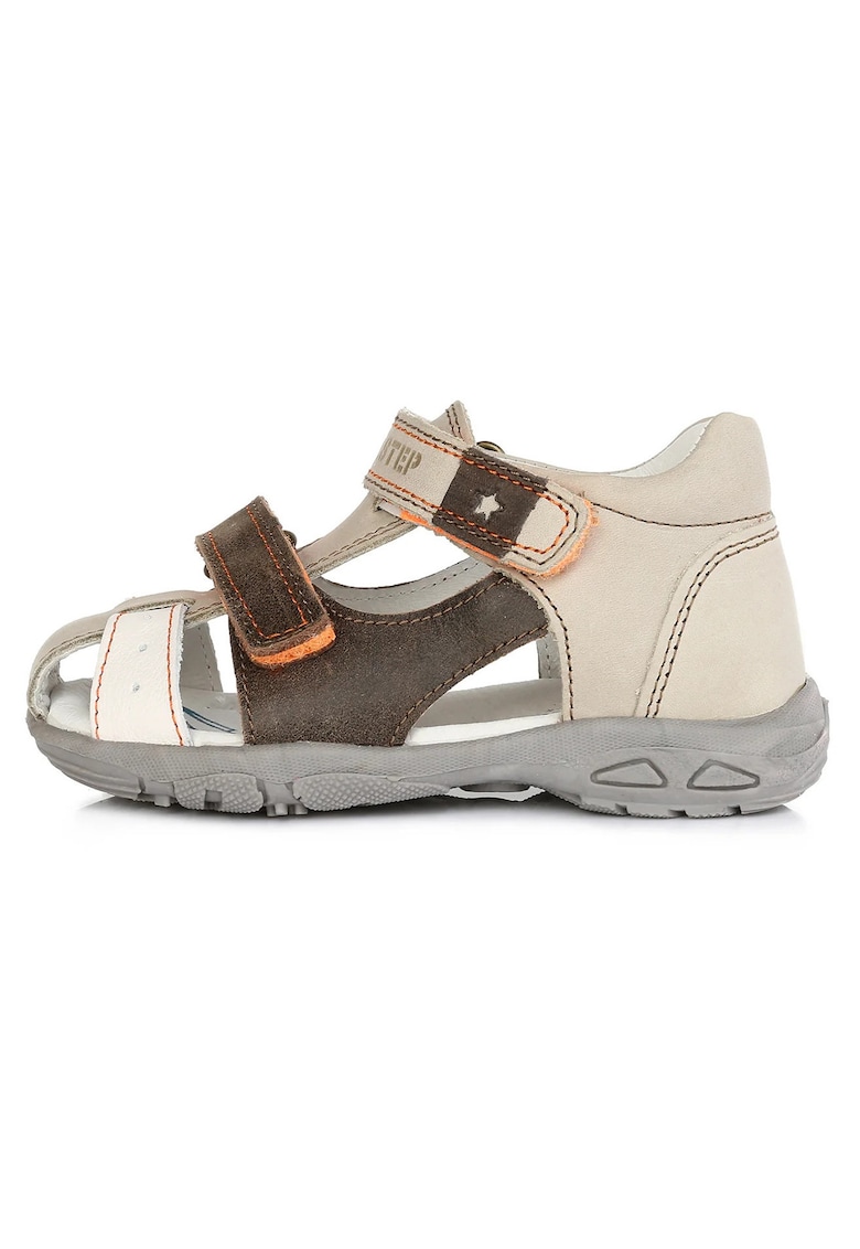 Sandale Baietei - din Piele - cu Scai - Flexibile - AC290-7003 - Maro -