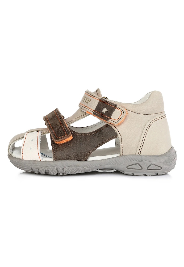 Sandale Baietei -  din Piele - cu Scai - Flexibile - AC290-7003 - Maro -