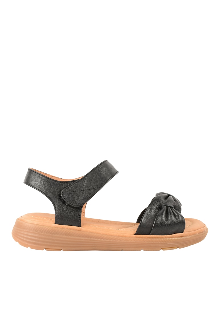Sandale casual - dama - 33193 negru - piele naturala - Negru