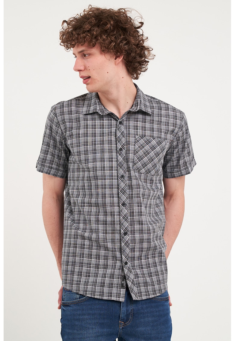 Camasa de bumbac cu maneci scurte