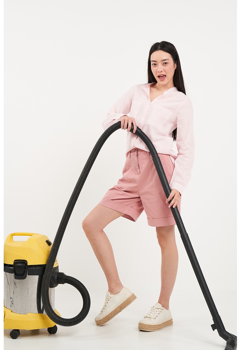 Camasa de bumbac cu buzunare pe piept