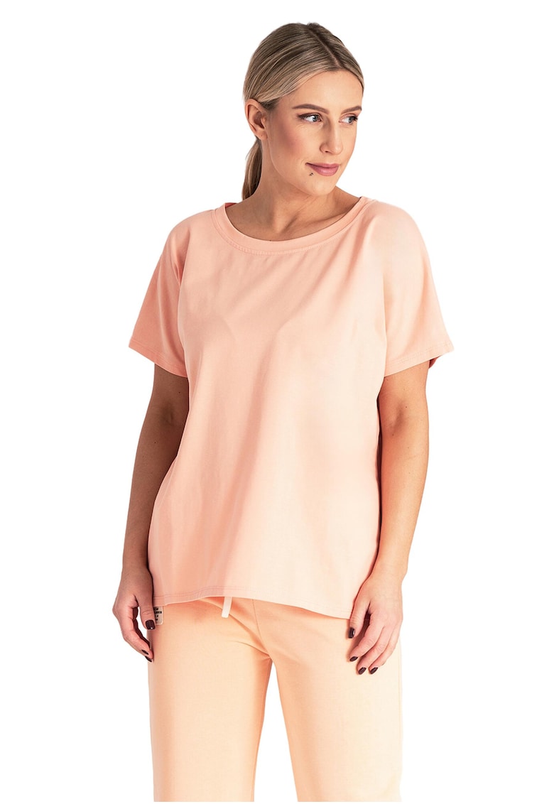Tricou dama M1164 - Bumbac/Elastan - Portocaliu -