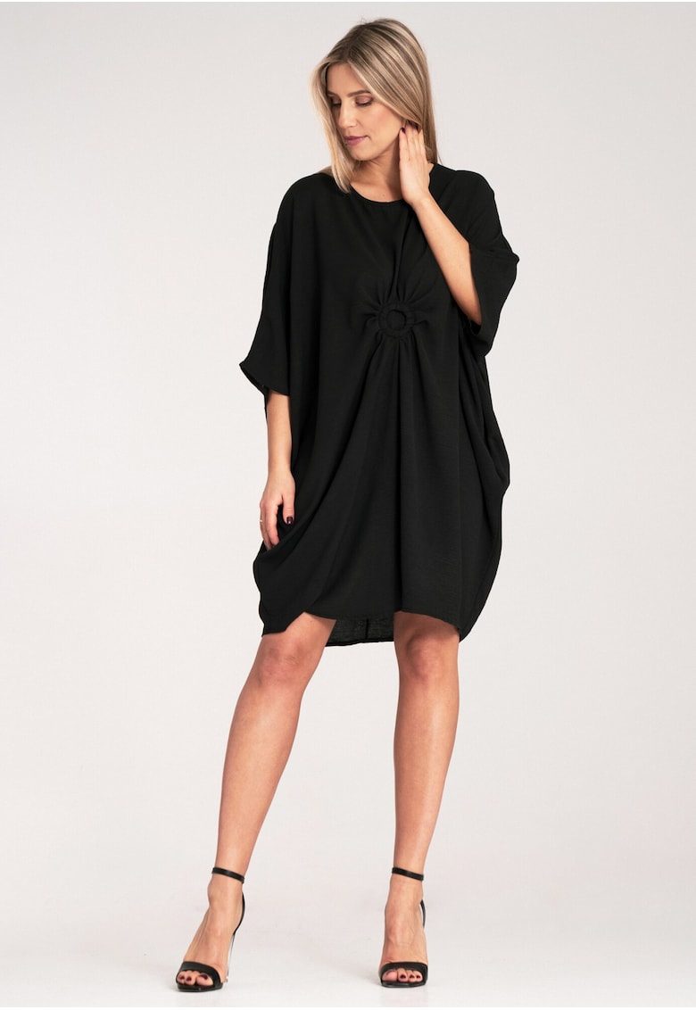 Rochie eleganta  neagra - 100% poliester -