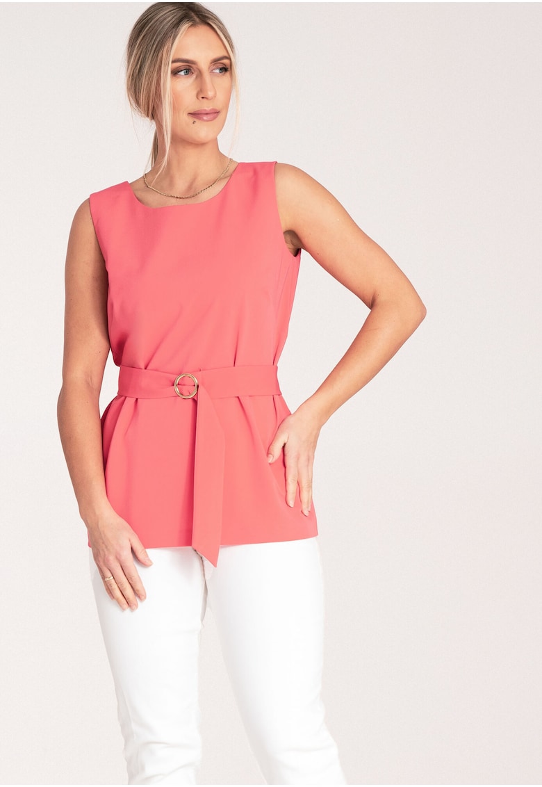 Bluza dama - Poliester/Viscoza - Eleganta - Corai Bluza dama - Poliester/Viscoza - Eleganta - Corai