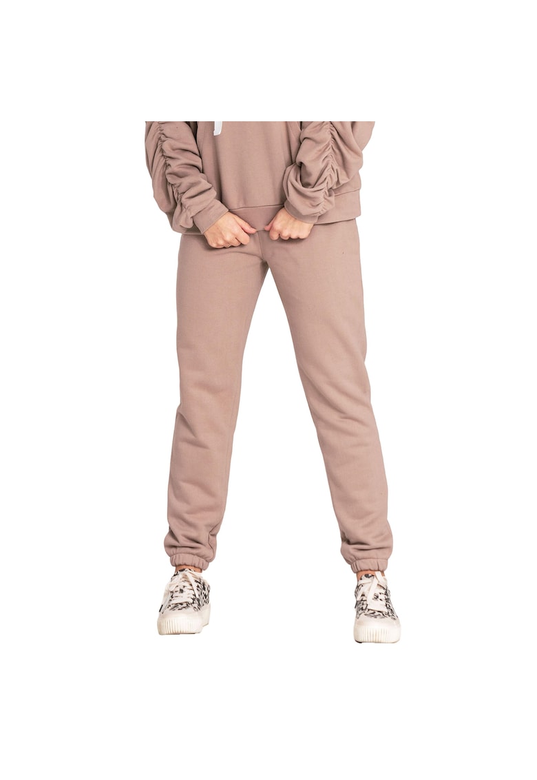 Pantaloni sport dama - Bumbac - Bej -