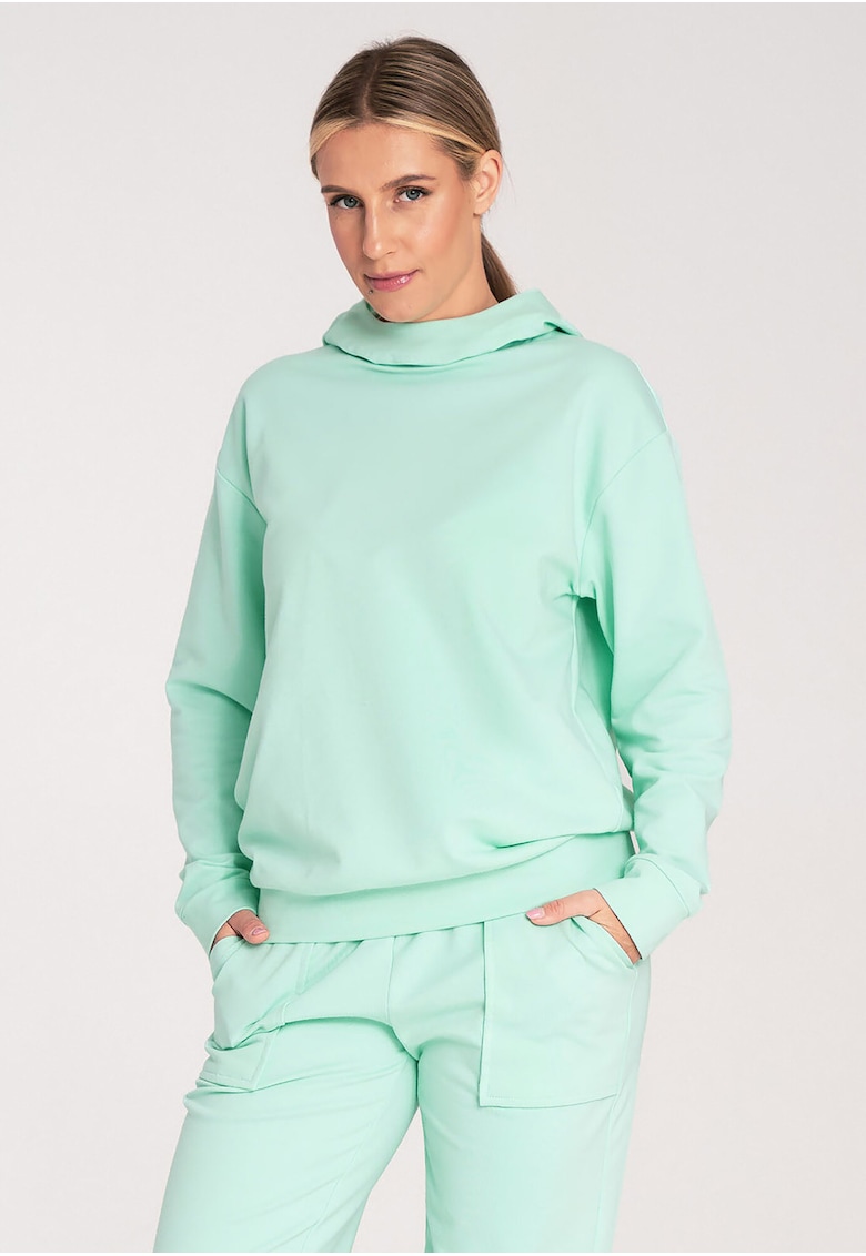 Hanorac dama verde menta - bumbac