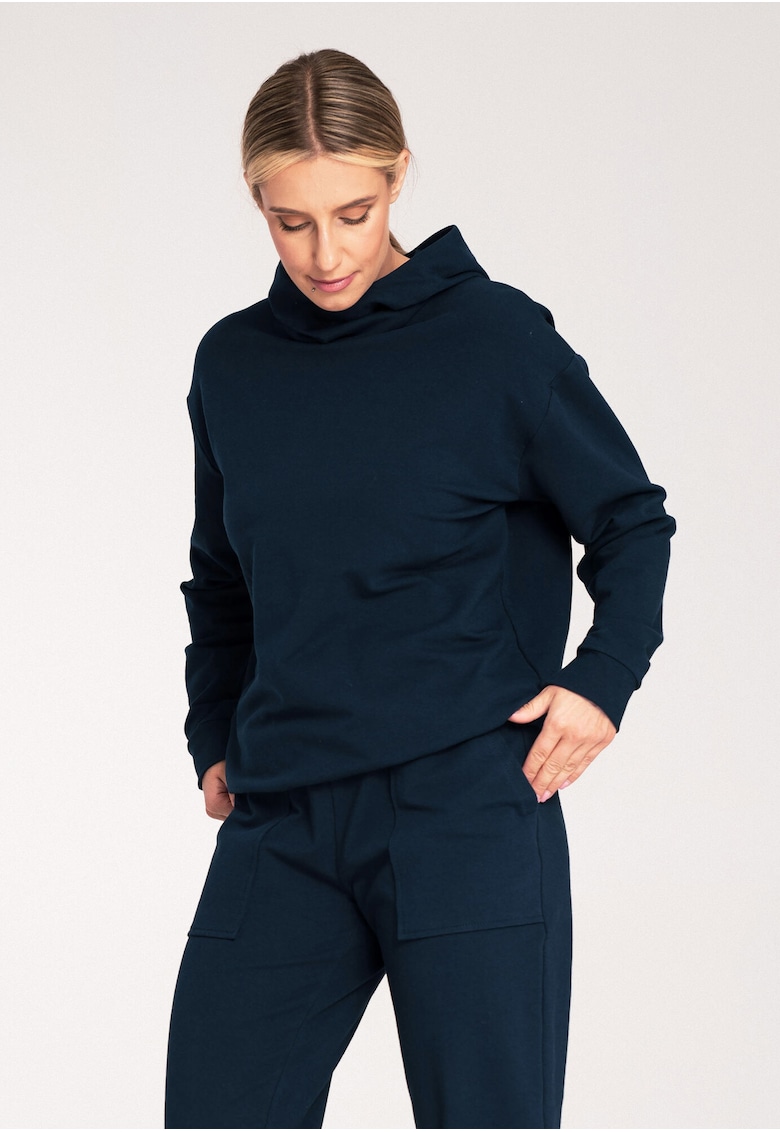 Hanorac dama -  M1034 - bleumarin - bumbac