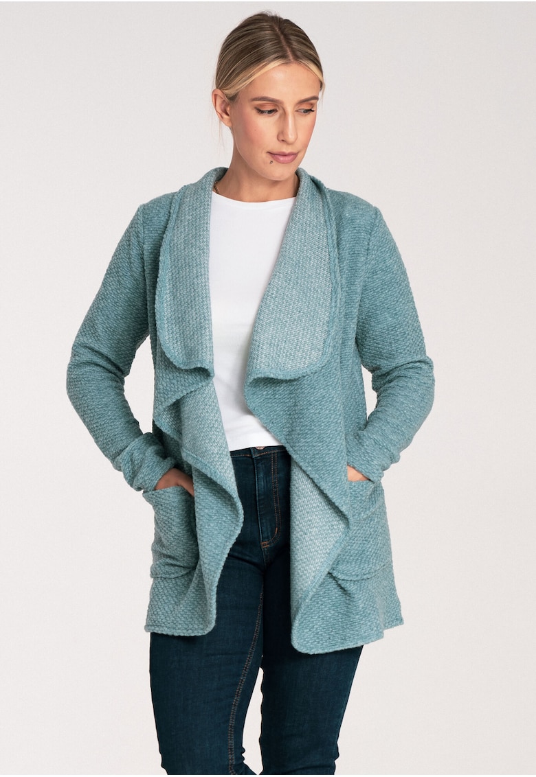 Cardigan dama - M1043 - lana - menta