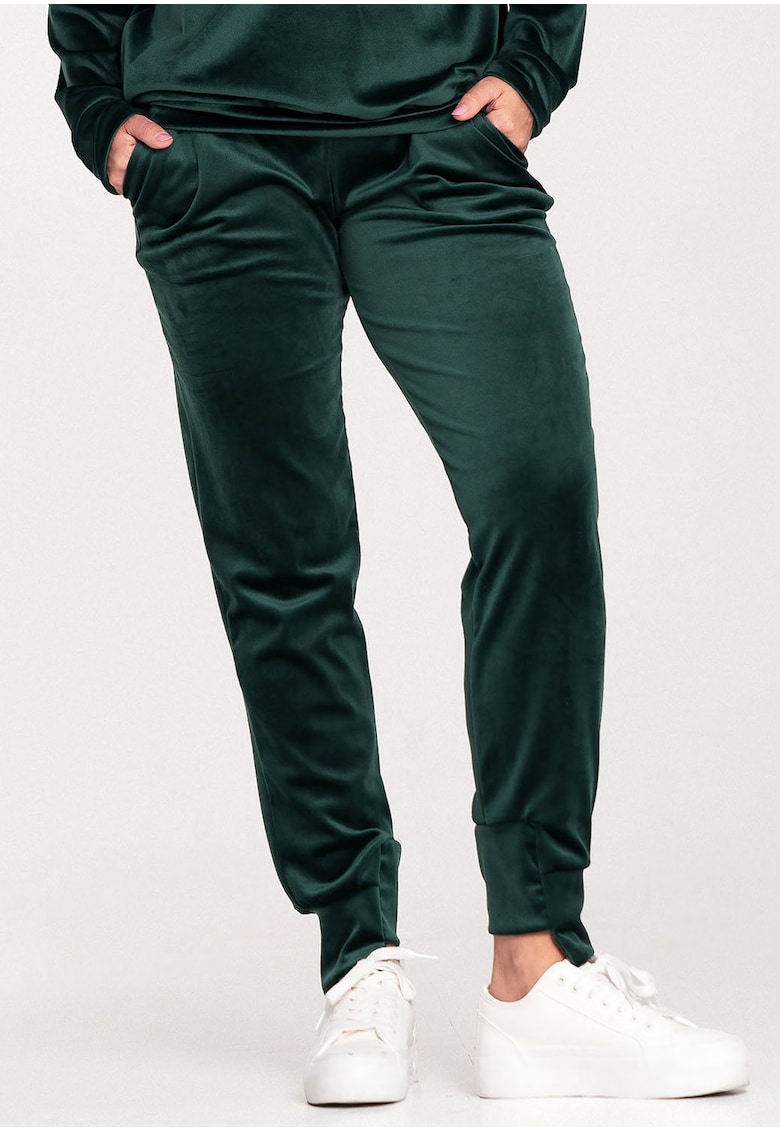 Pantaloni de dama - M746 - verde - poliester