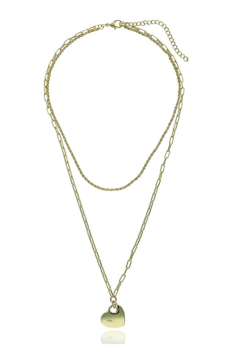 Colier placat cu aur cu pandantiv inima