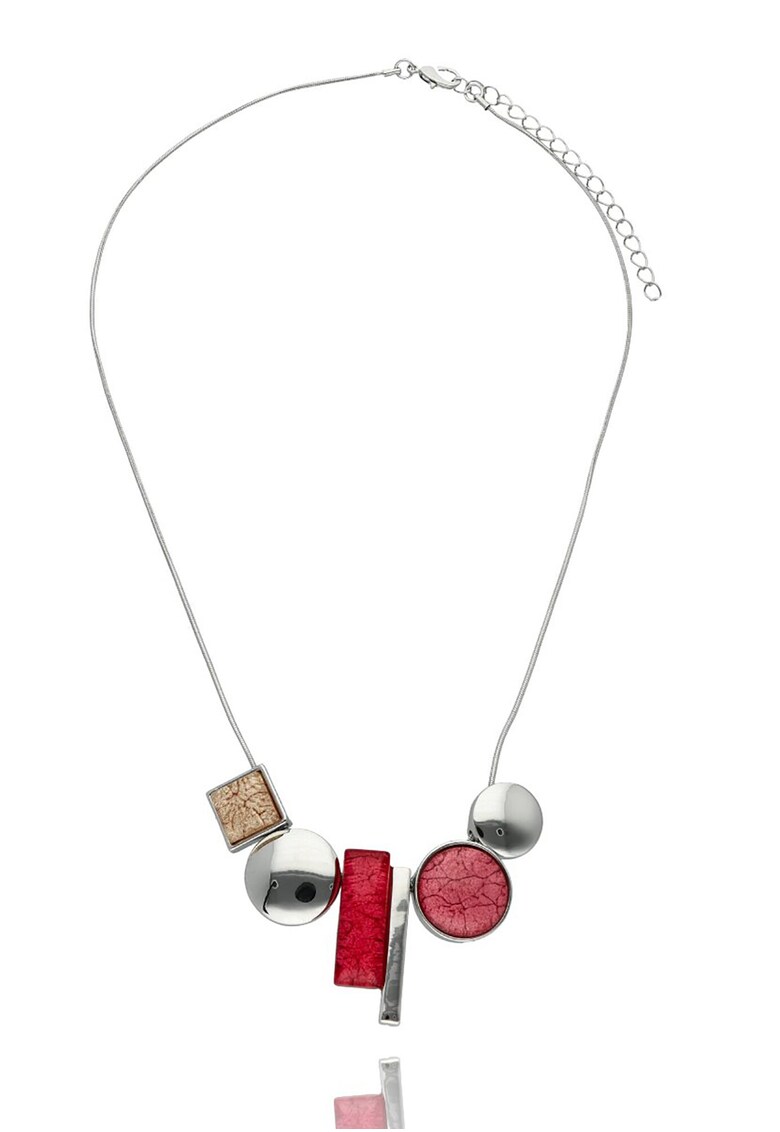 Colier elegant cu piatra rosie