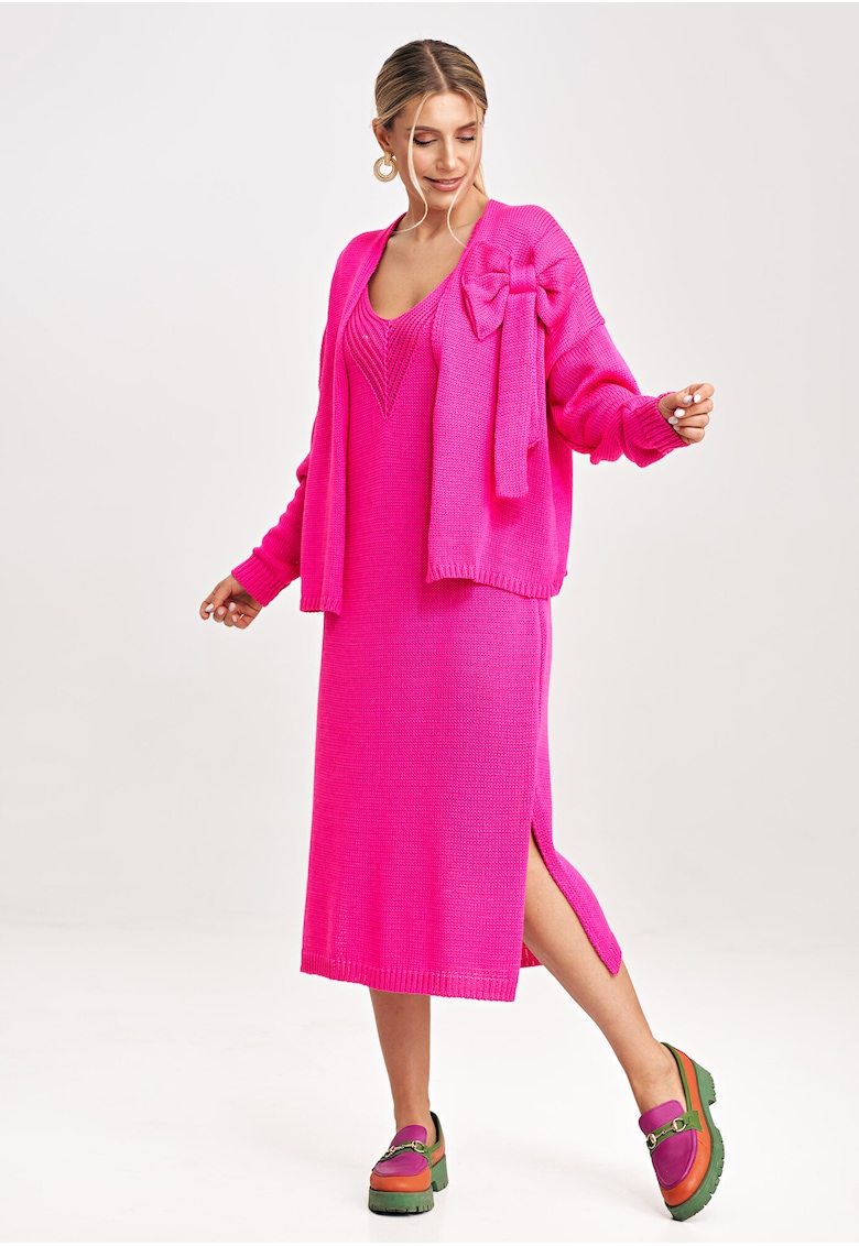 Rochie dama M997 - acril - bumbac - violet -