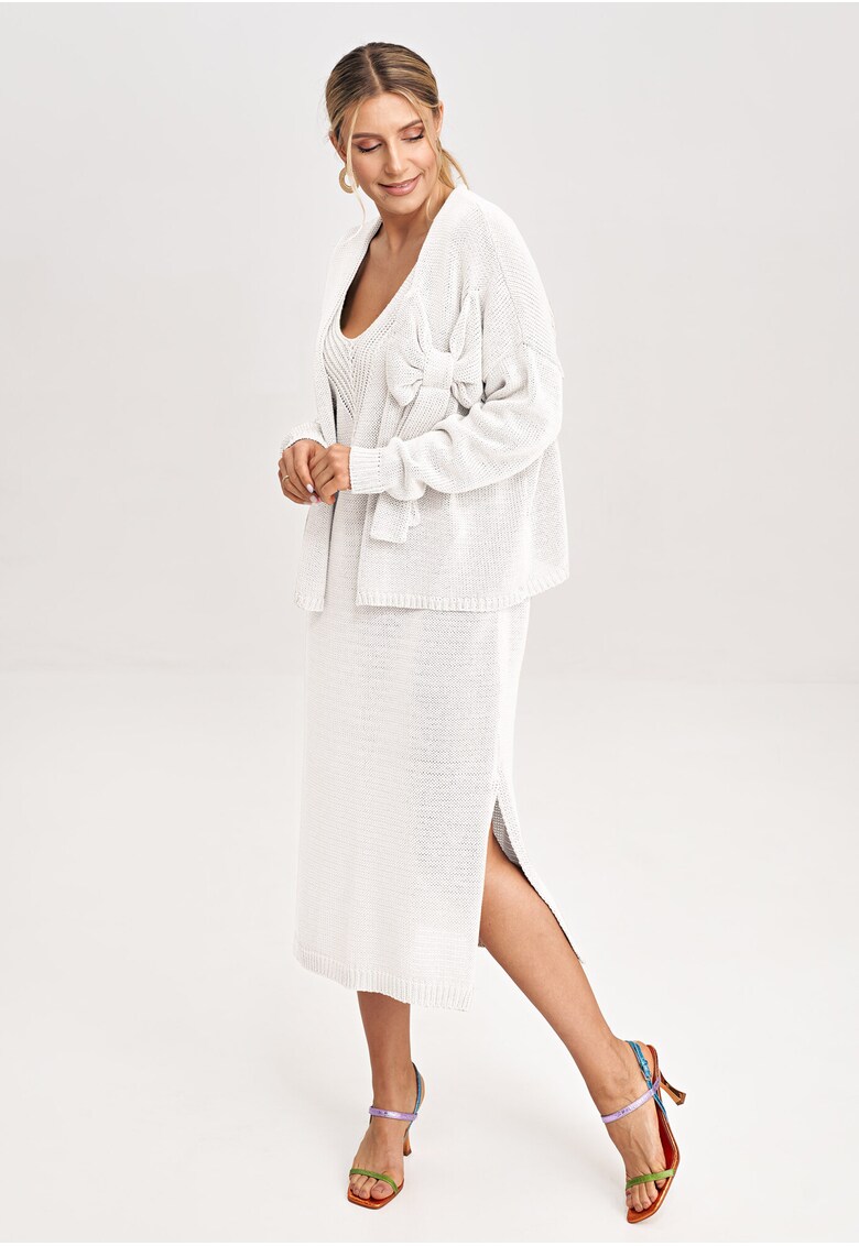 Rochie dama acril - bumbac - alb -