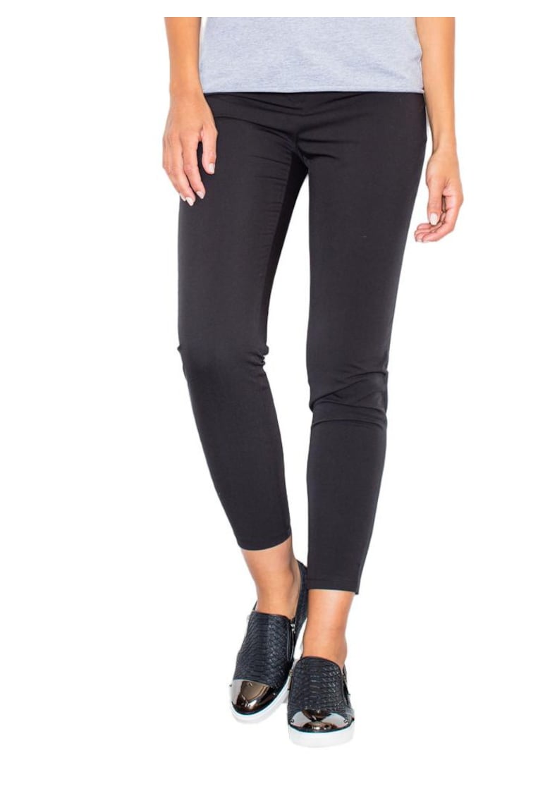 Pantaloni dama - M293 - mulati - negru - poliester - viscoza