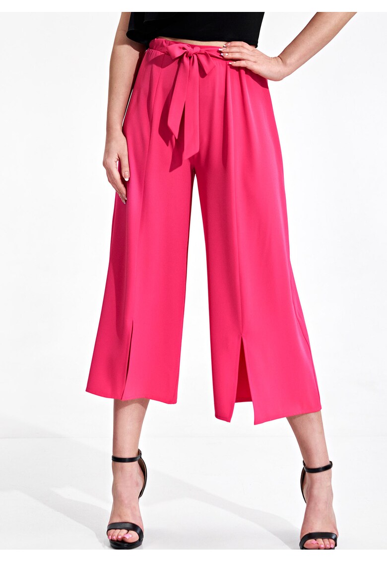 Pantaloni dama - roz - poliester - design elegant - confortabil
