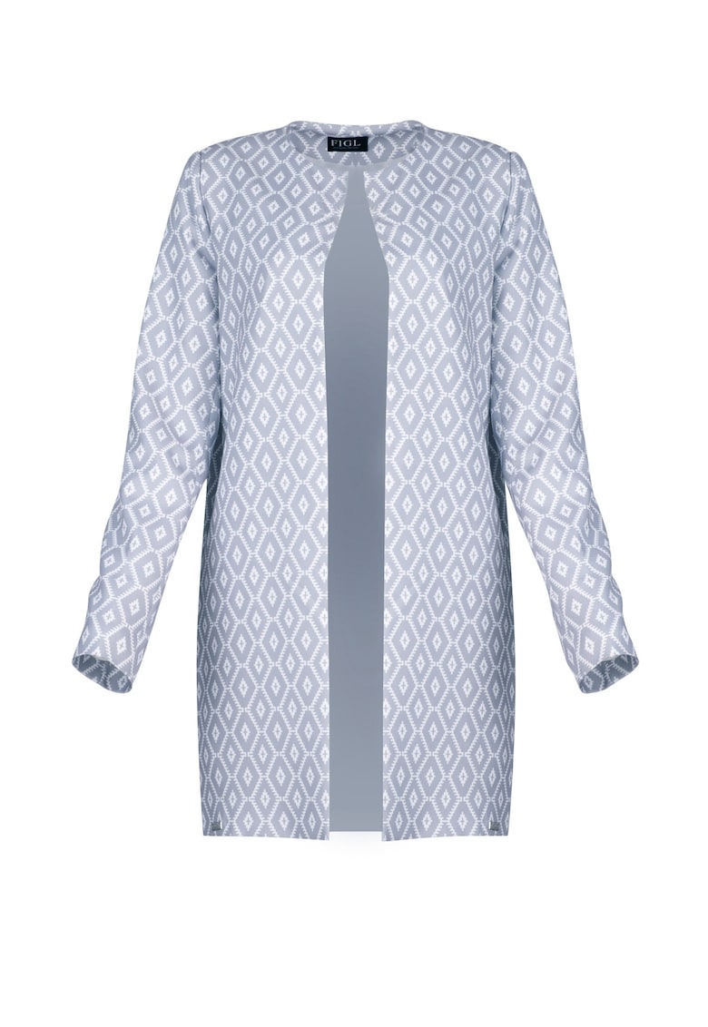 Palton dama M551 - Poliester/Viscoza - Albastru -