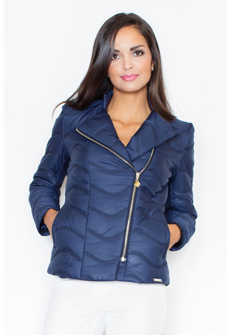 Jacheta dama M404 - Poliester - Bleumarin Jacheta dama M404 - Poliester - Bleumarin