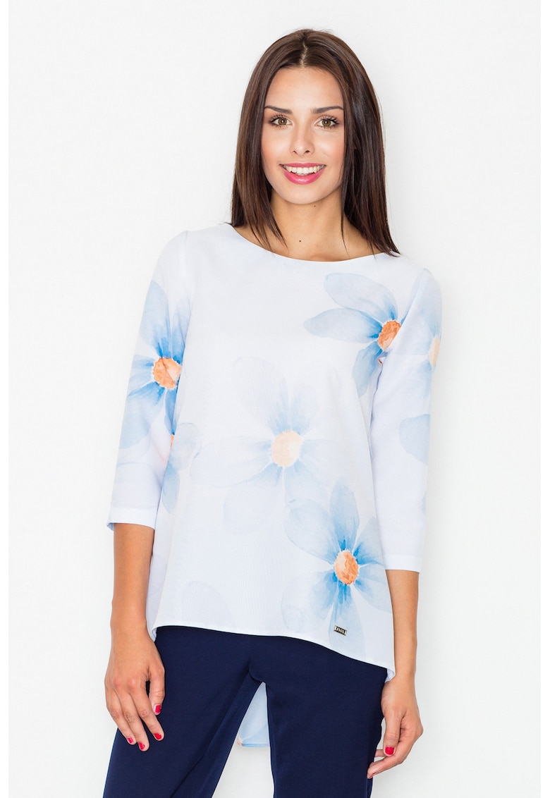 Bluza dama flori - Poliester - Multicolor Bluza dama flori - Poliester - Multicolor