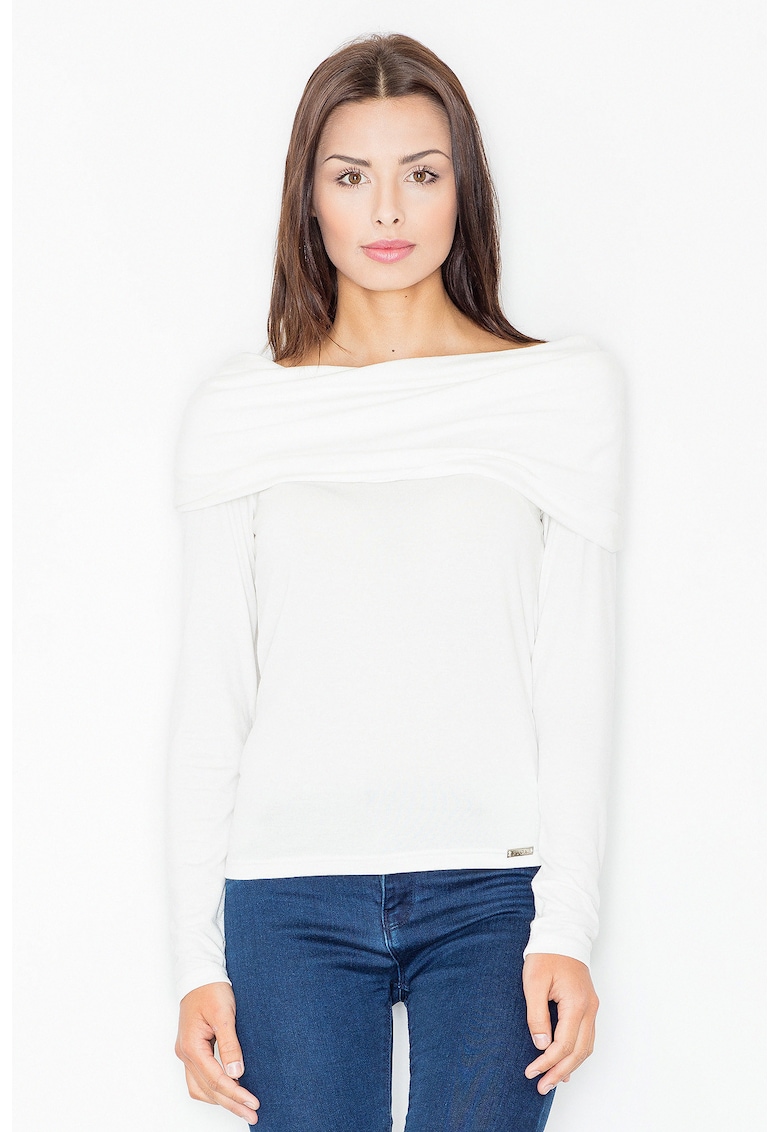 Bluza dama - Viscoza/Elastan - Alb Bluza dama - Viscoza/Elastan - Alb