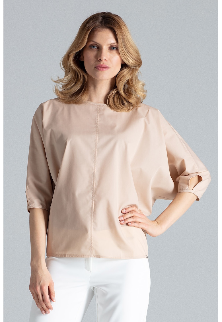 Bluza dama - Poliester/Bumbac - Crem