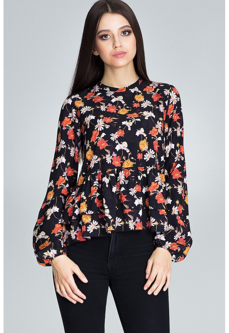 Bluză de damă Nidine M594 neagră