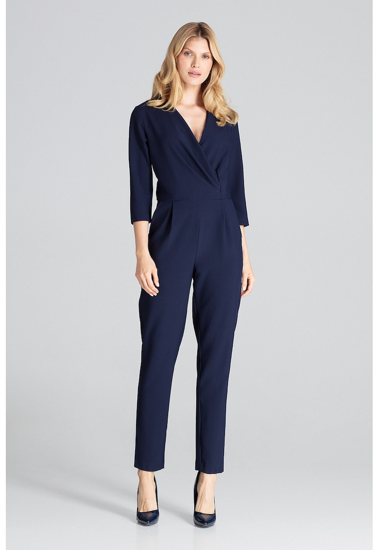 Salopeta dama - eleganta - bleumarin - poliester