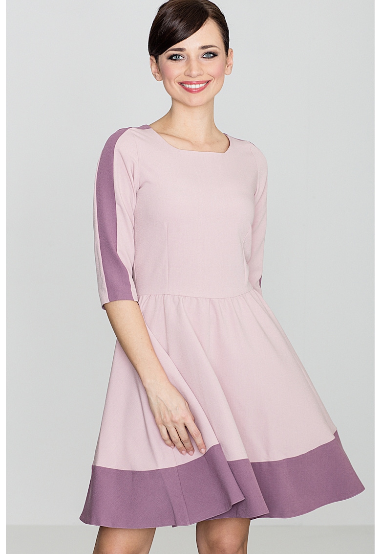 Rochie  poliester - roz