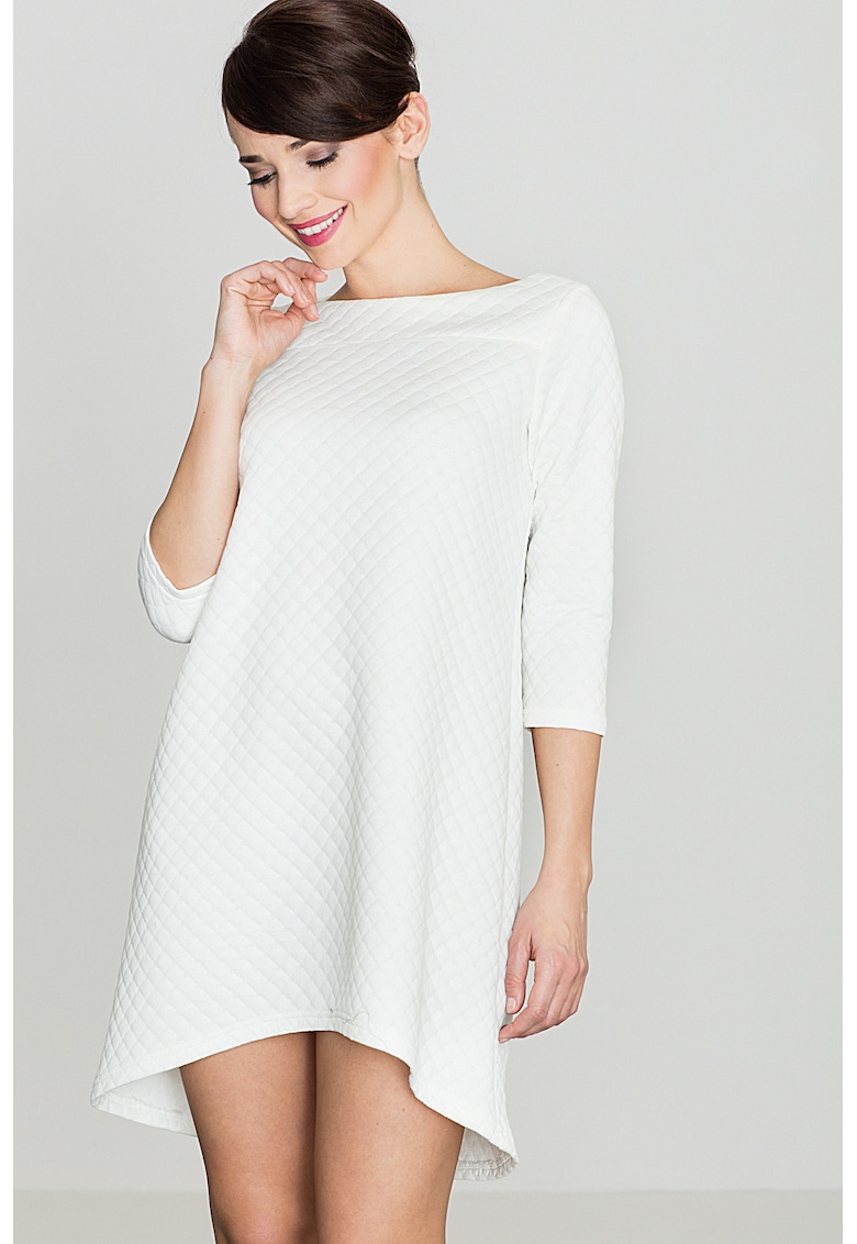 Rochie K134 - ecru - poliester