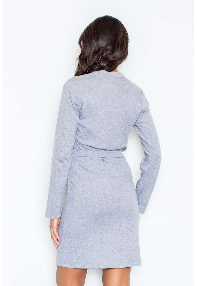 Rochie de vara - gri - bumbac -