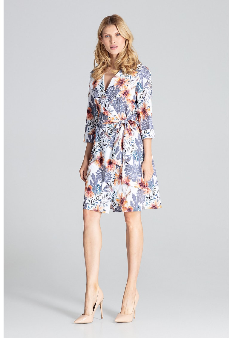 Rochie M680 - florala - poliester