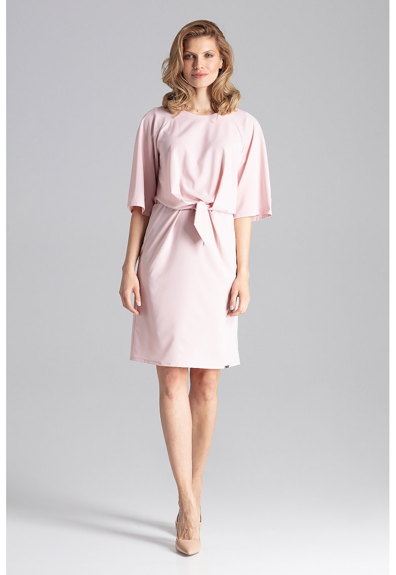 Rochie - design modern - roz - vara - poliester