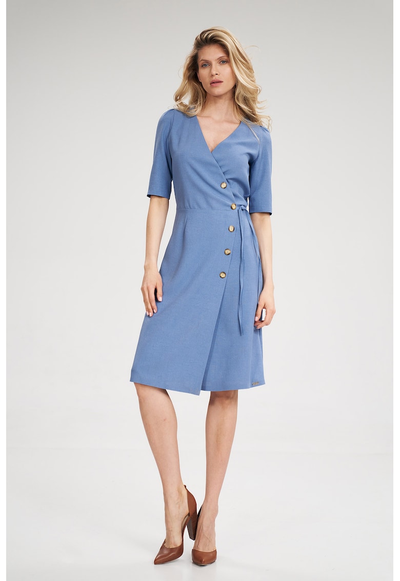 Rochie cu maneci scurte - poliester