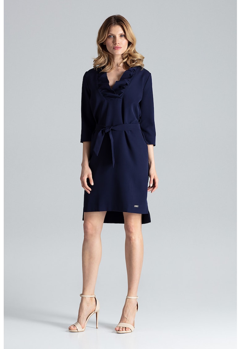 Rochie  eleganta - bleumarin - poliester -