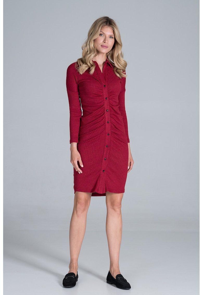Rochie M824 - cu detalii elegante - viscoza