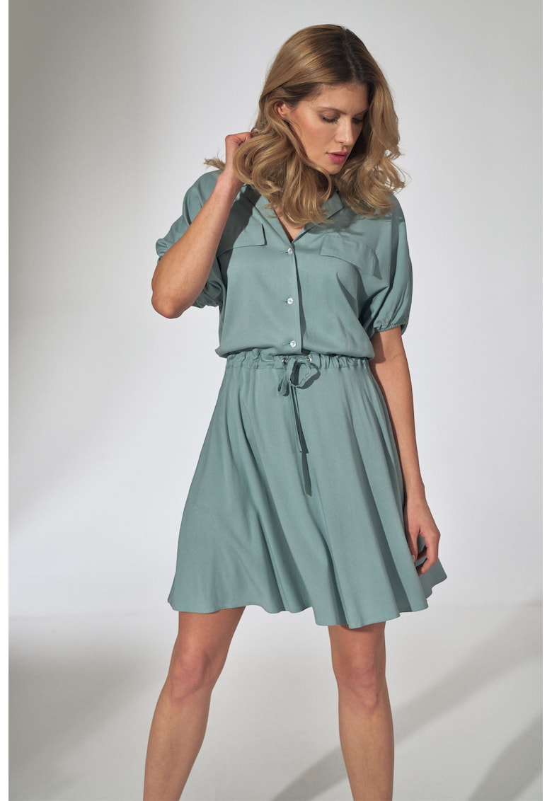 Rochie de vara - M739 - maneca scurta - culoare menta - viscoza