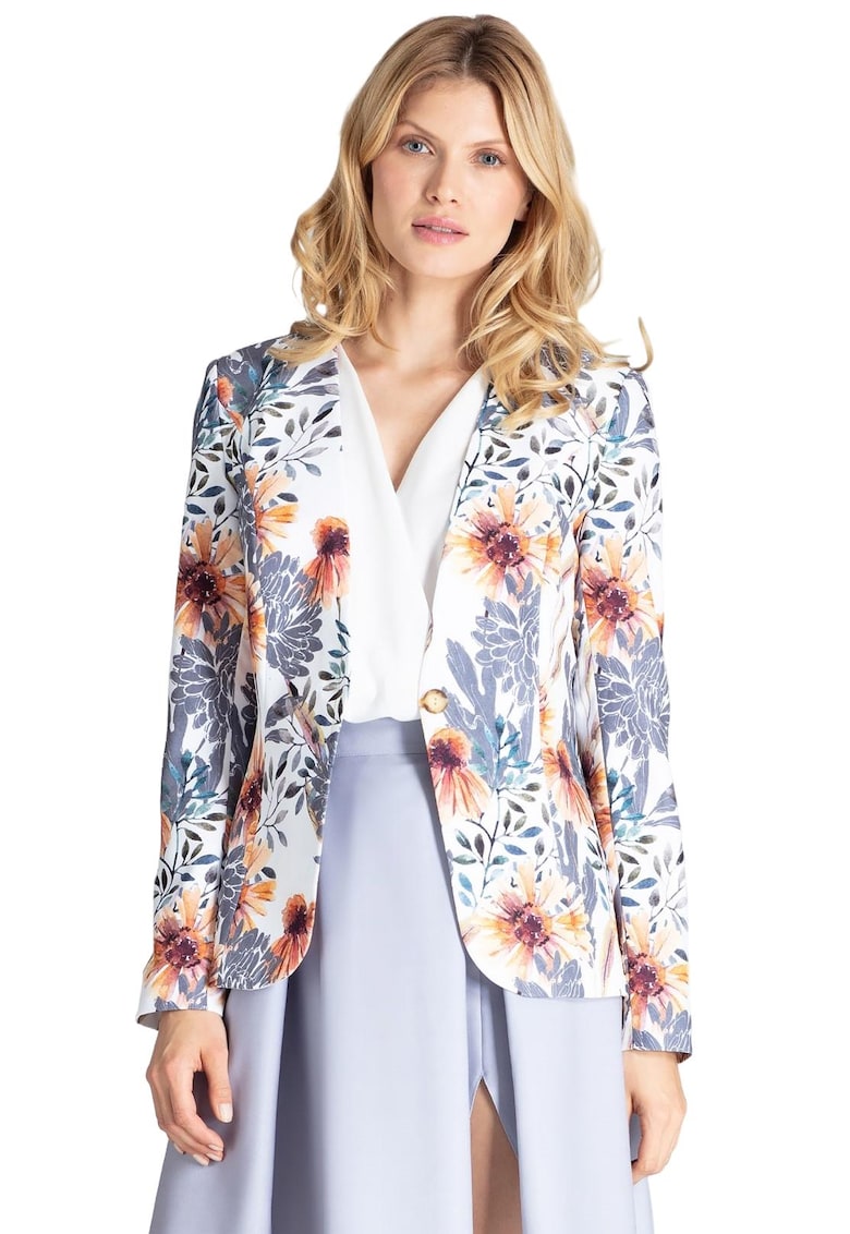 Jacheta dama M678 - Poliester - Albastru