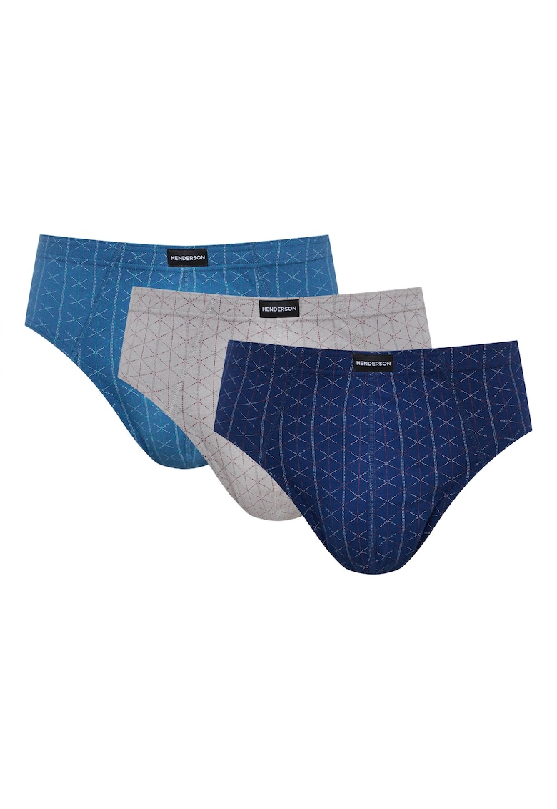 Chiloti tip slipi barbati Classic set de 3 culori - Multicolor
