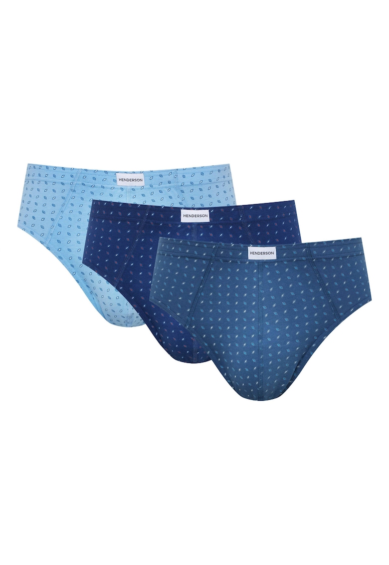 Chiloti tip slipi barbati Classic set de 3 nuante - Multicolor