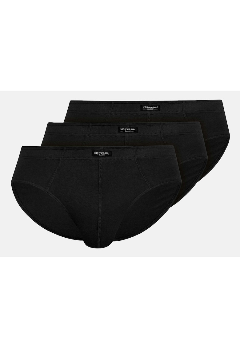 Chiloti tip slipi barbati Classic set de 3 perechi Negru Chiloti tip slipi barbati Classic set de 3 perechi Negru