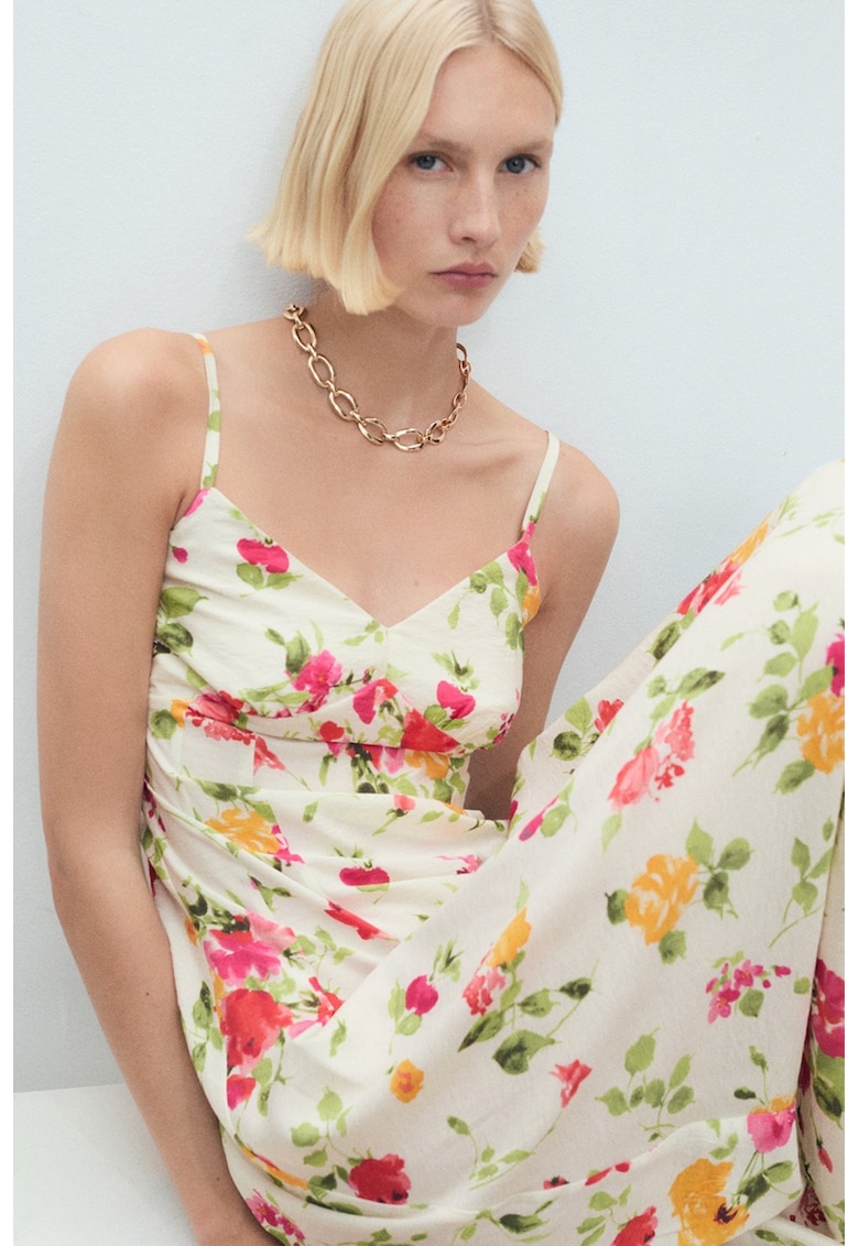 Rochie midi cu imprimeu floral