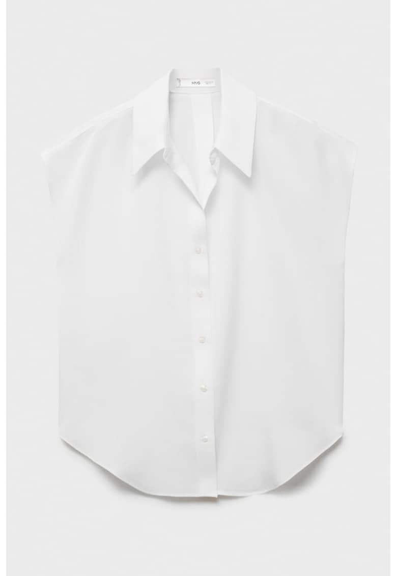 Camasa lejera de lyocell - Alb optic