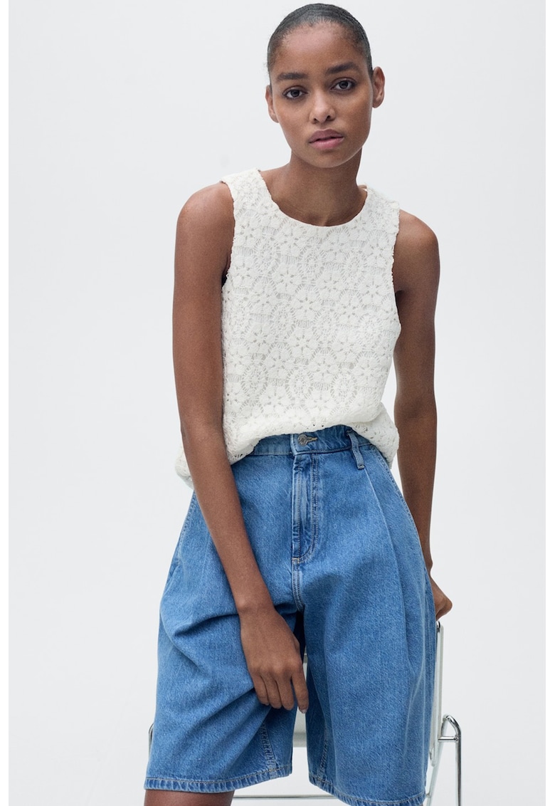 Bluza cu decolteu rotund - fara maneci