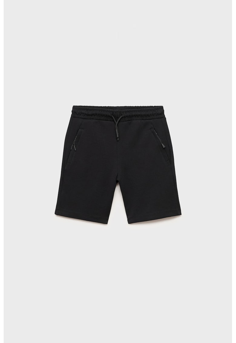 Bermude cu buzunare cu fermoar si snur